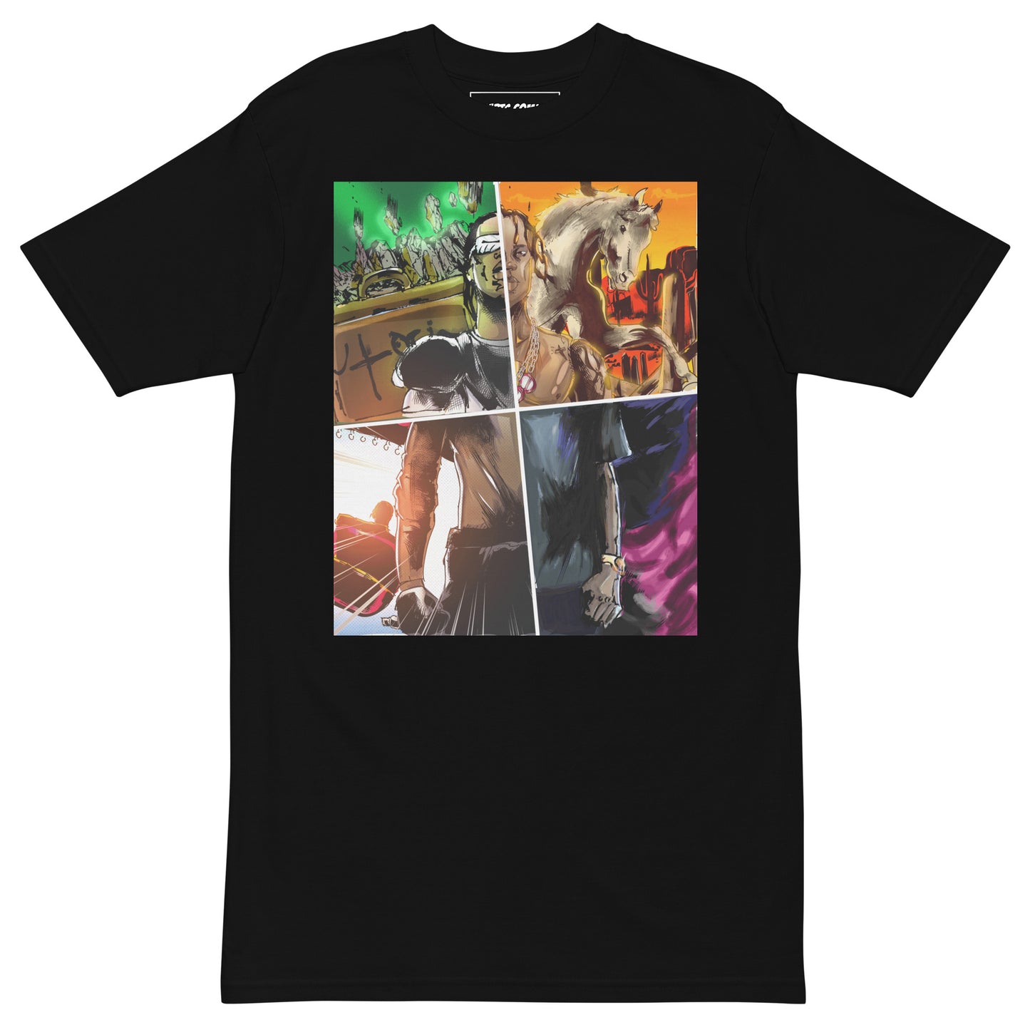 Travis Fragments Heavyweight T-Shirt - AKARTS Comics