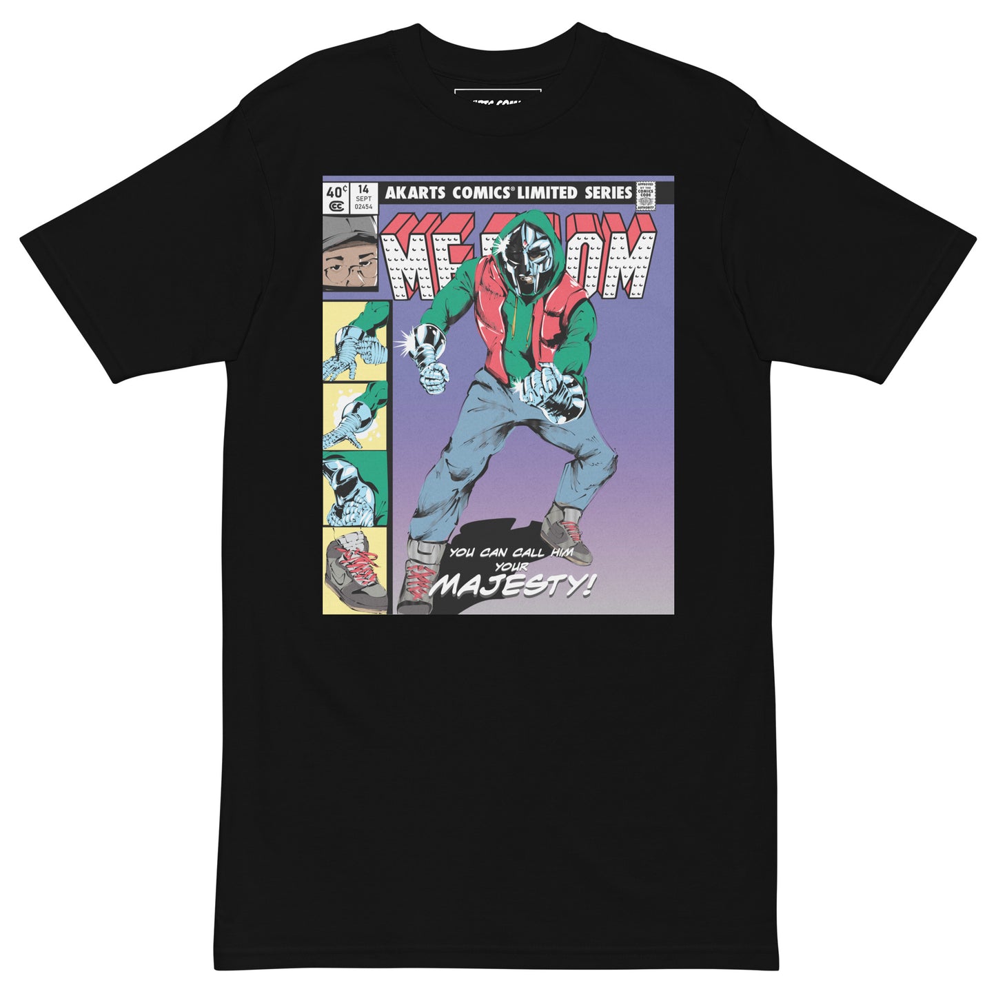 MF DOOM MAJESTY Heavyweight T-Shirt - AKARTS Comics
