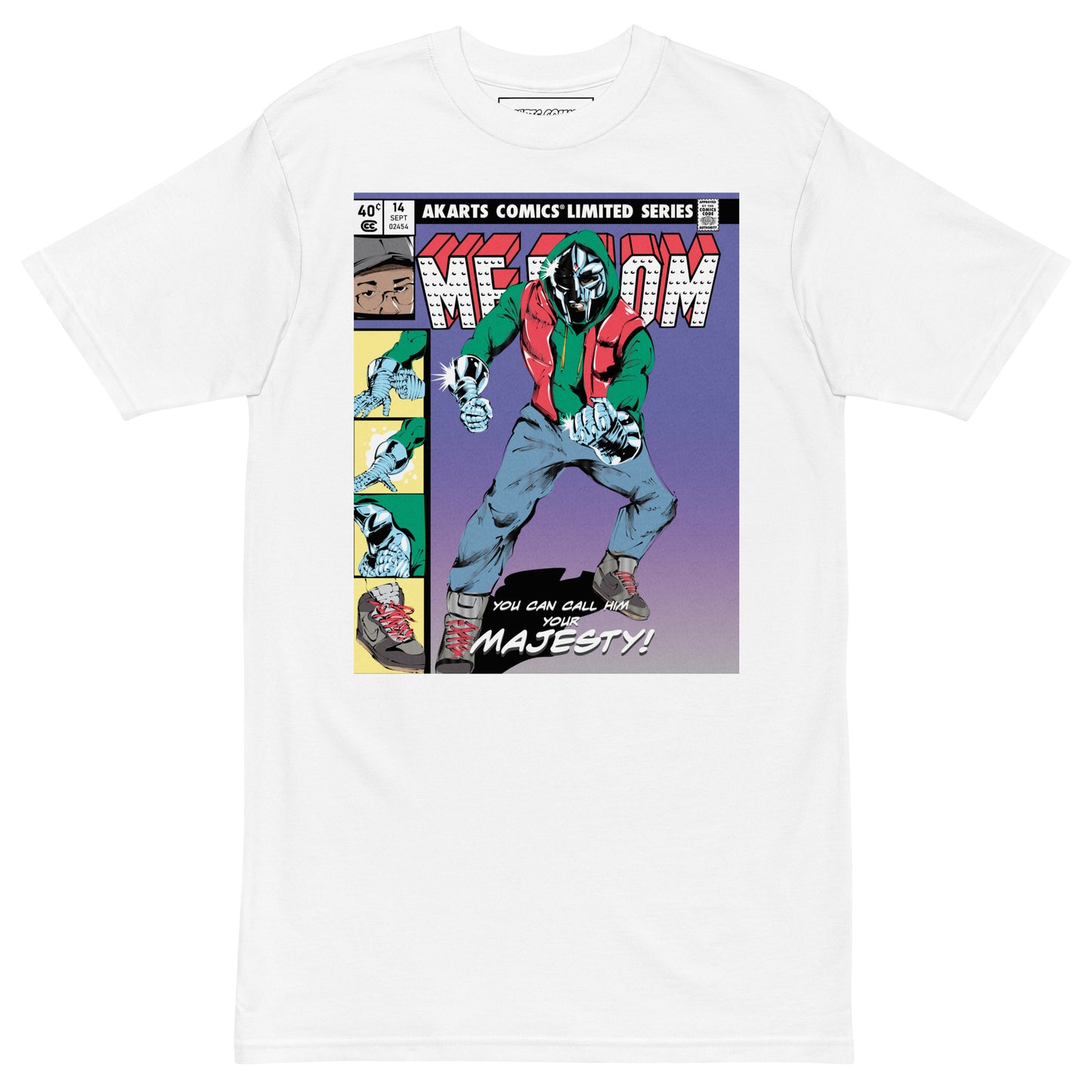 MF DOOM MAJESTY Heavyweight T-Shirt - AKARTS Comics