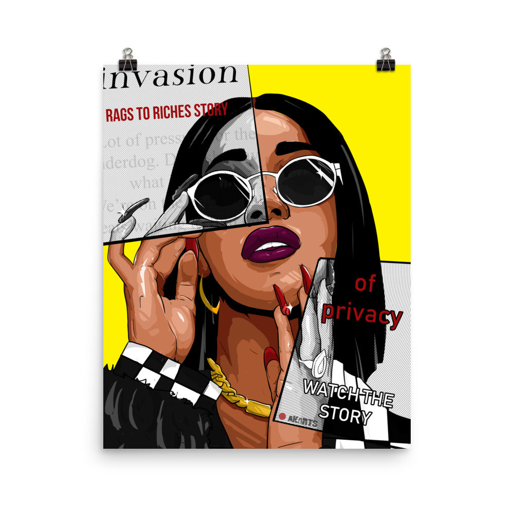 The Cardi B Poster - AKARTS