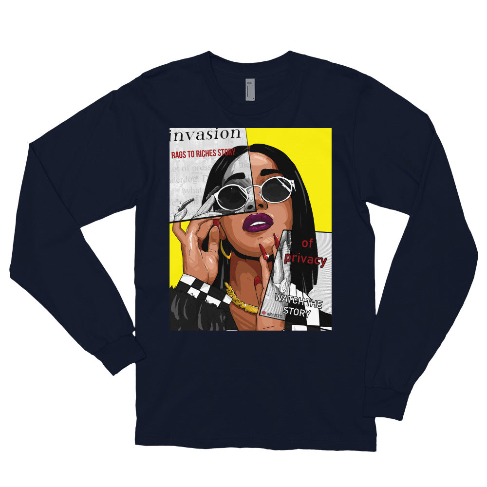 The Cardi B Long Sleeve T-Shirt - AKARTS
