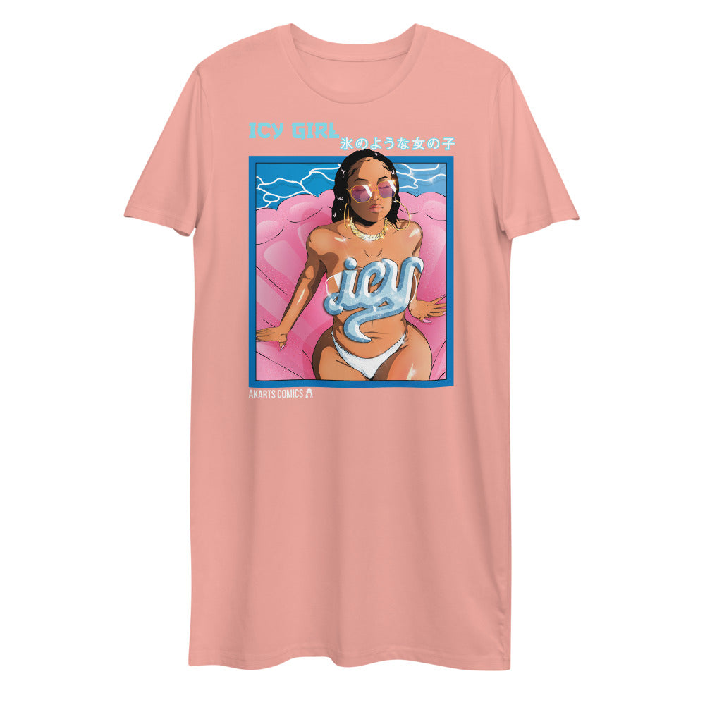 The Icy Girl T-Shirt Dress - AKARTS Comics
