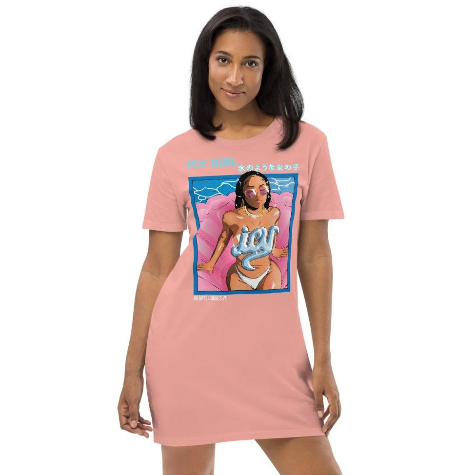 The Icy Girl T-Shirt Dress - AKARTS Comics