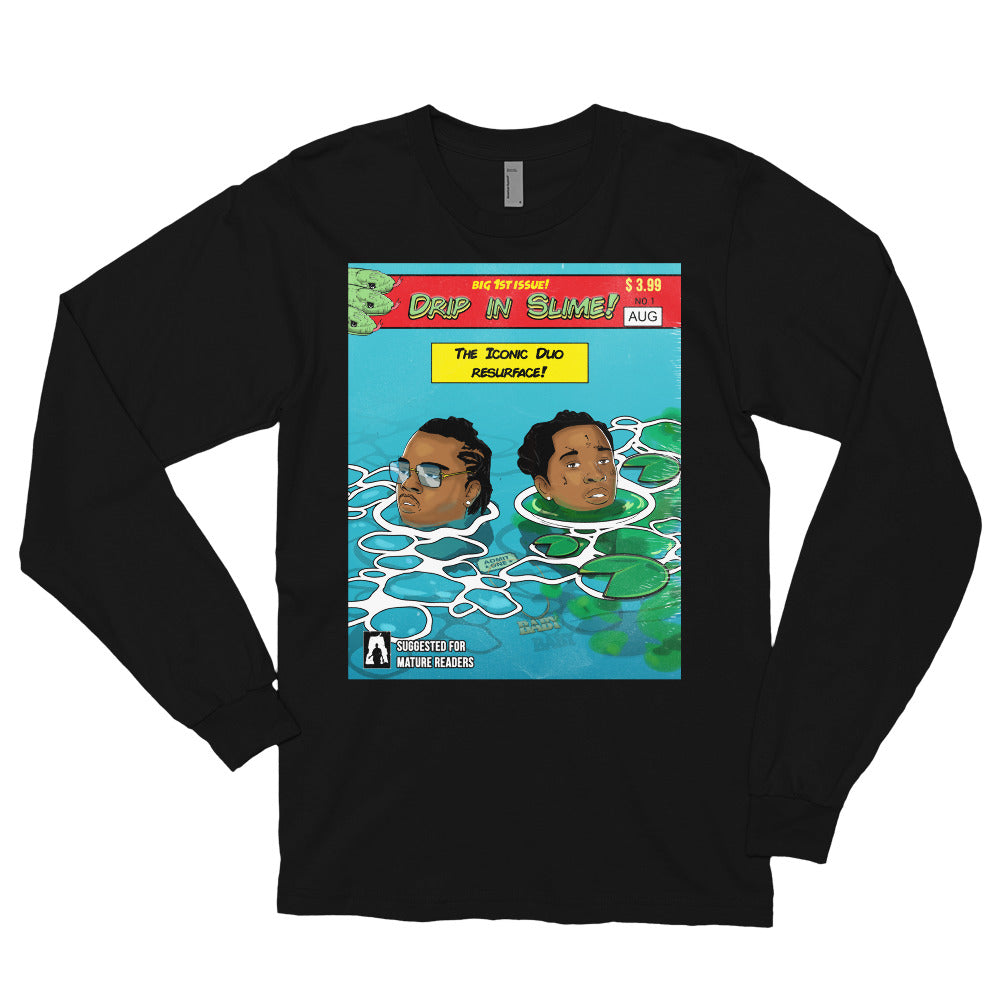 The Young Thug & Gunna Drip in Slime Long Sleeve T-Shirt - AKARTS Comics