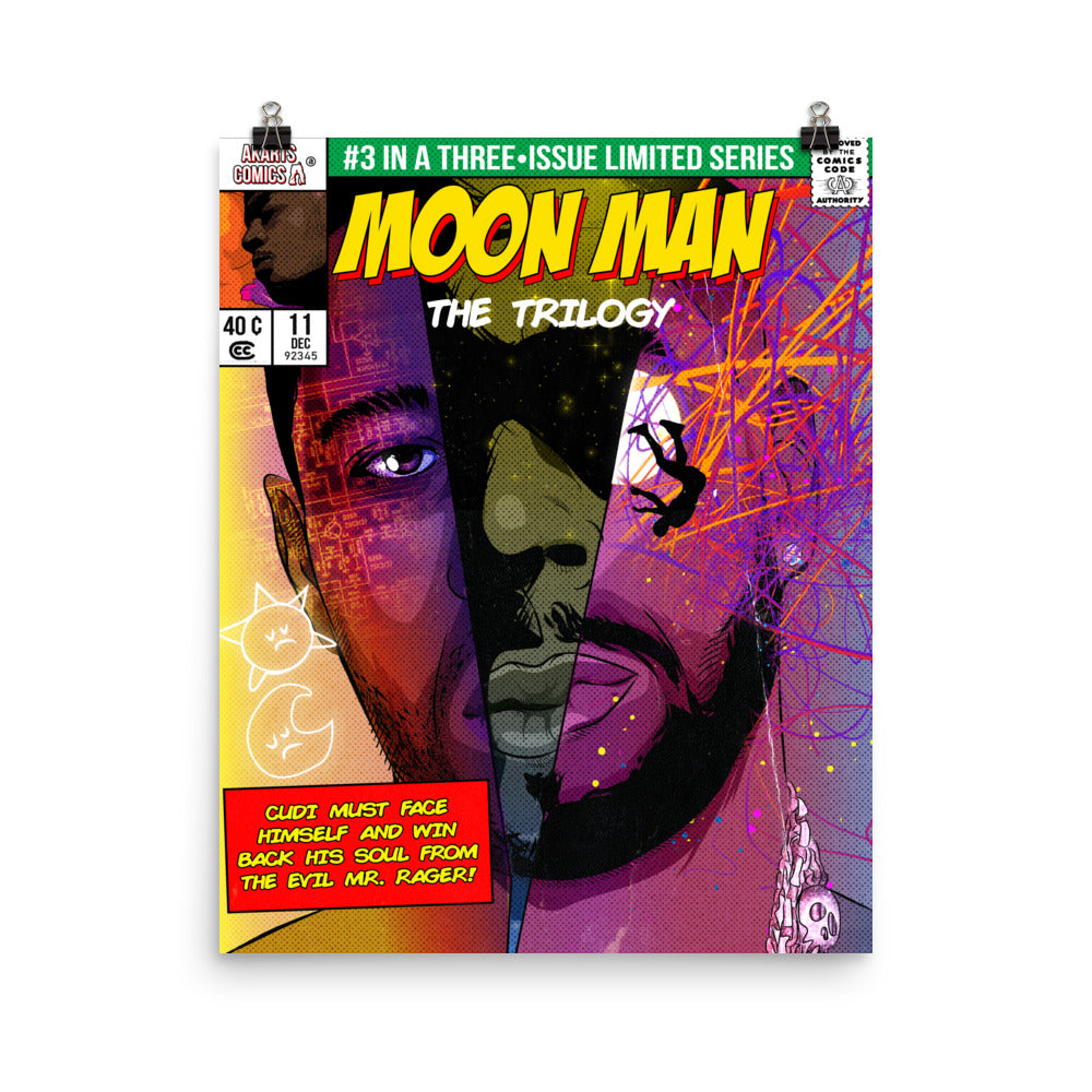 The Kid Cudi Man on the Moon Trilogy Poster - AKARTS Comics