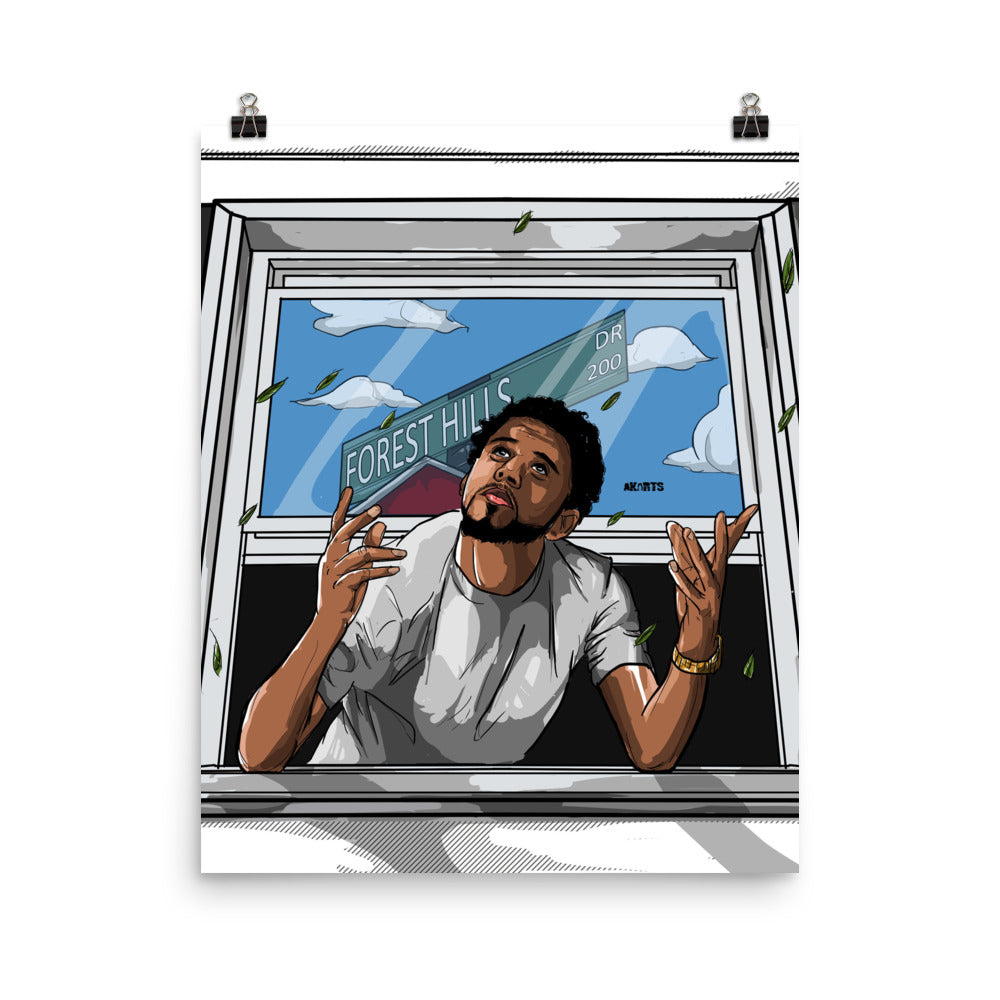 The J. Cole Forest Hills Drive Poster - AKARTS